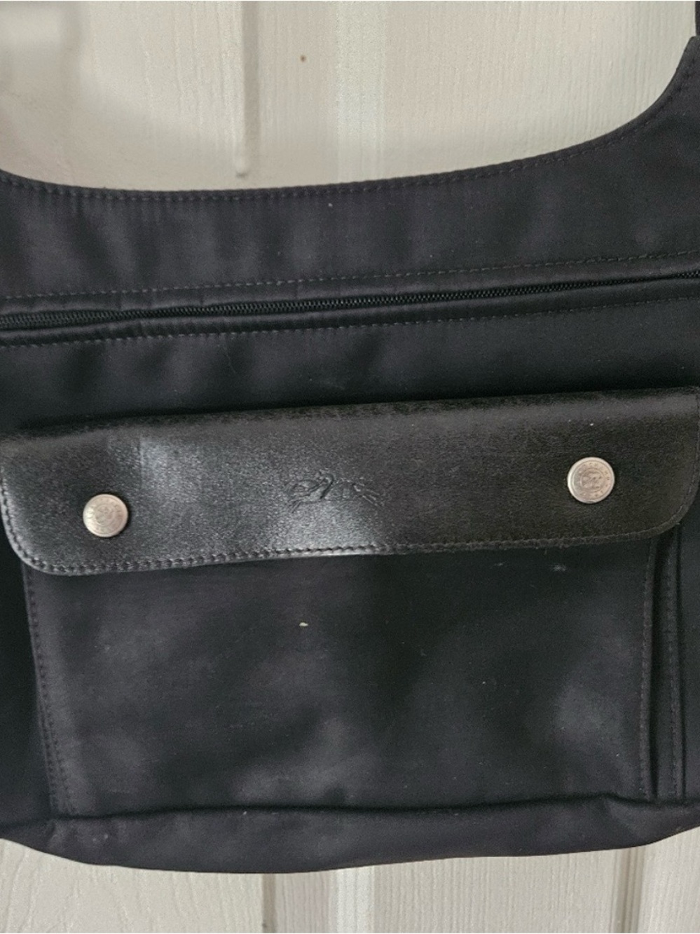 Vintage Longchamp Isabelle shoulder crossbody handbags Black
